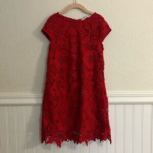 H&M red flower dress, size 7-8